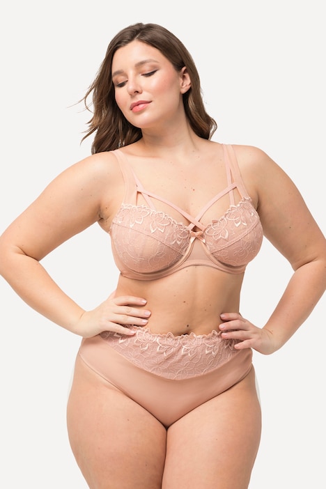 String-Panty, besticktes Mesh