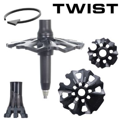 Bâtons de Randonnée TSL Outdoor Tour Carbon Compact 3 Cross Twist Jaune