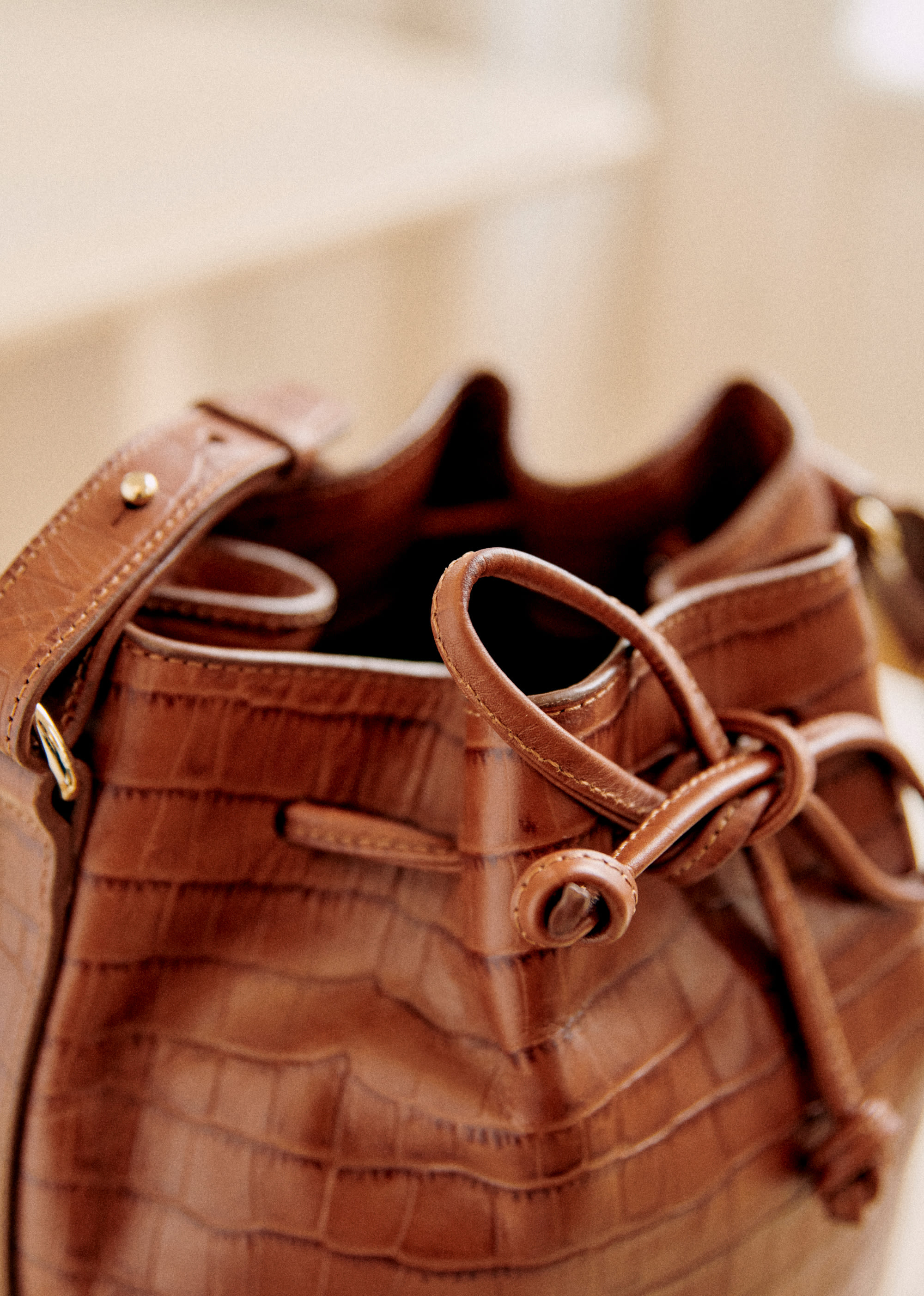 Bourse Farrow - Camel Croco - SACS/NEW SACS Nos Sacs Iconiques 5906327