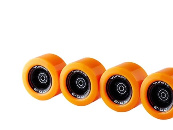 Yuneec EGOCR006, Skateboard hjul, Sort, Oransje, 4 stykker