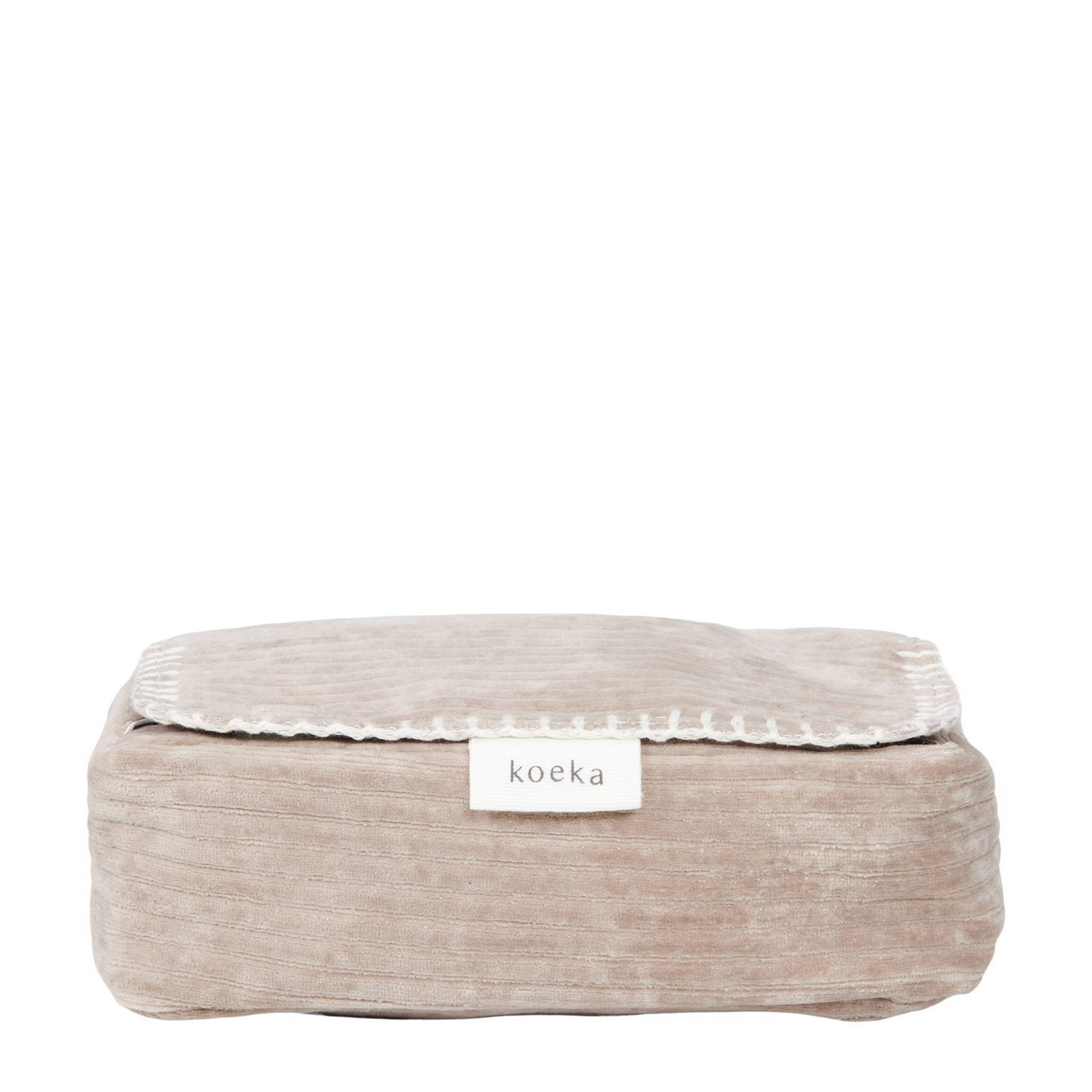 Koeka Vik babydoekjesbox 12x20 cm taupe