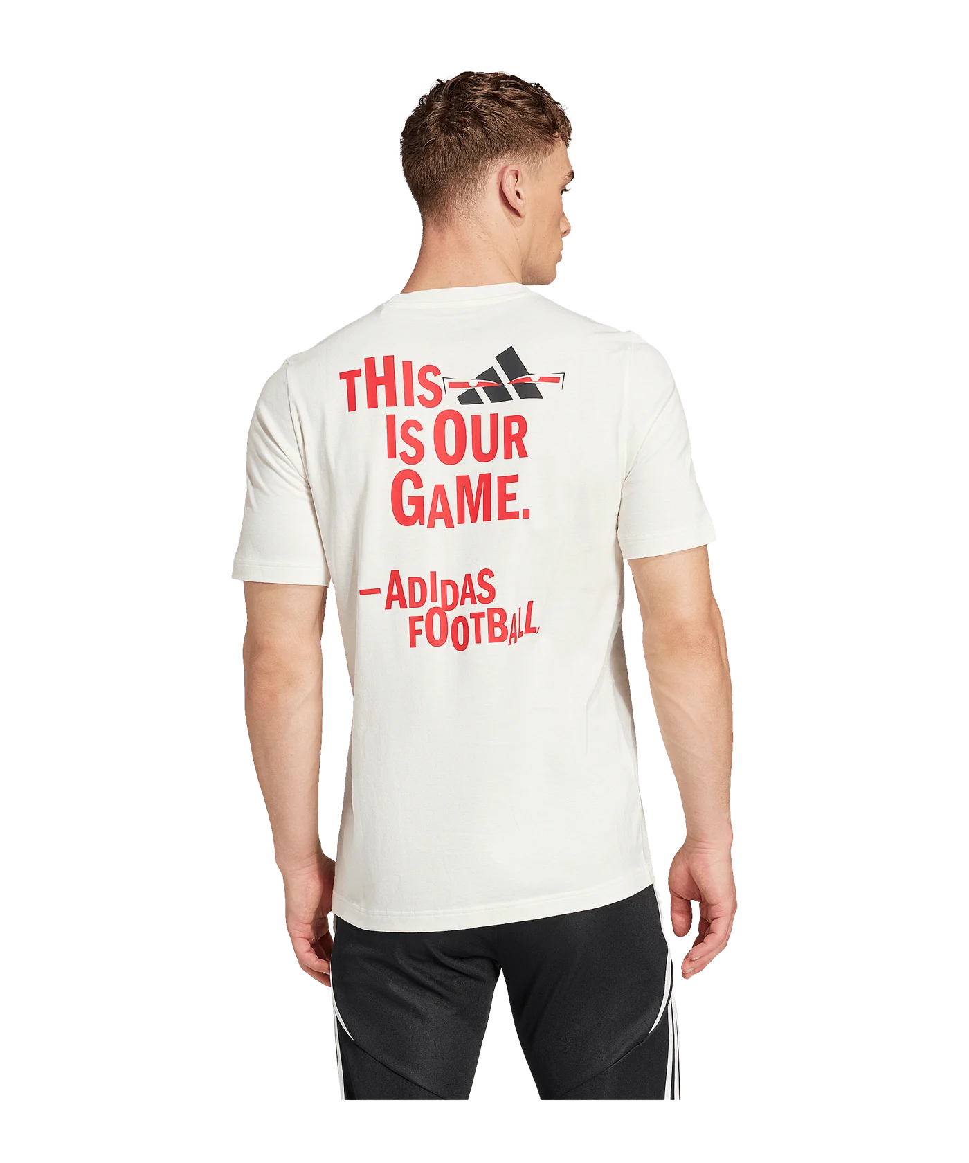 adidas Football Graphic T-Shirt Weiss