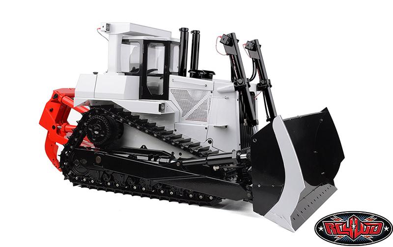 Bulldozer Earth Dozer DXR2 Hydraulisch Weiss, ARTR, 1:14<br>Voll funktionsfähiger Bulldozer im Massstab 1:14 mit Hydraulik