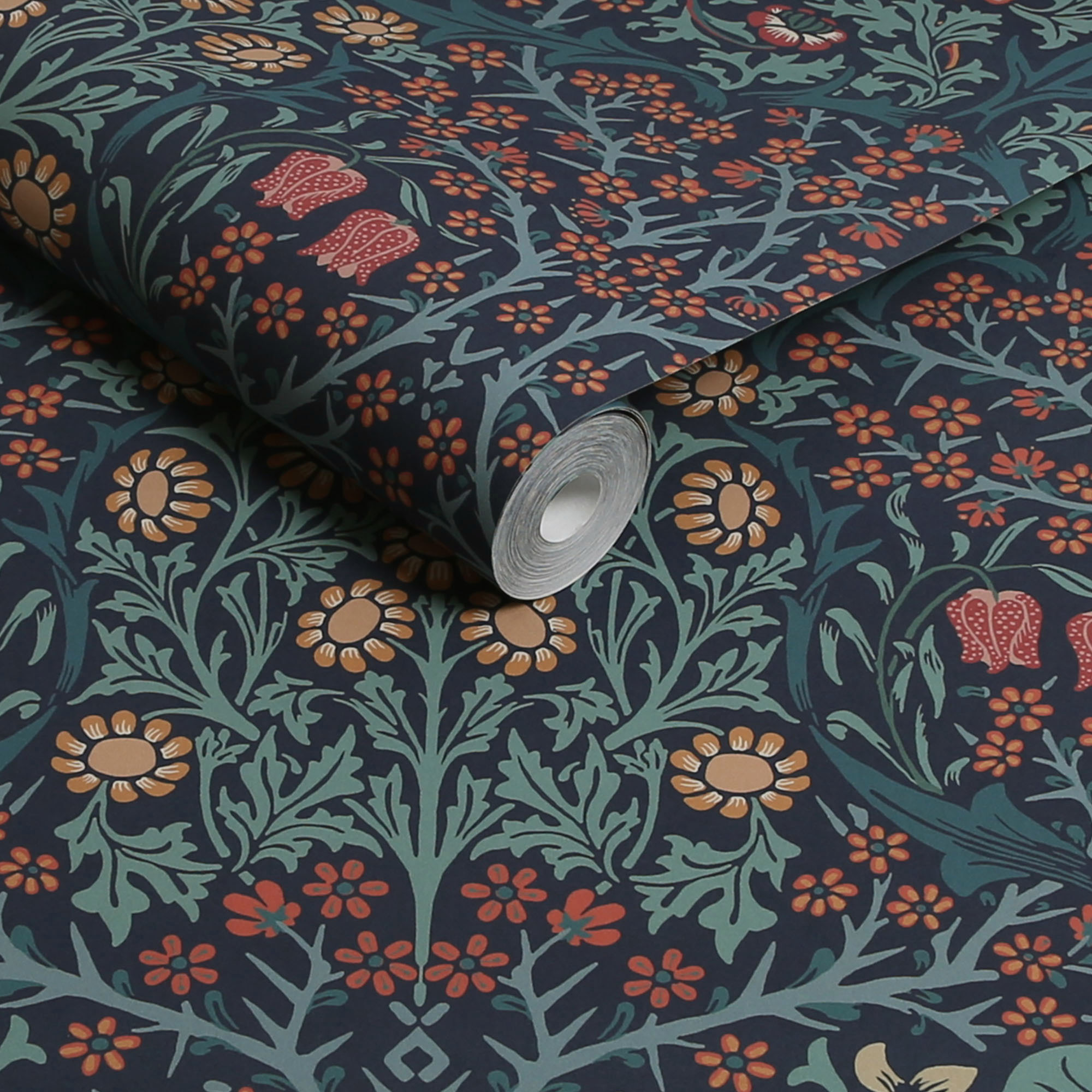 Vliesbehang blackthorn navy