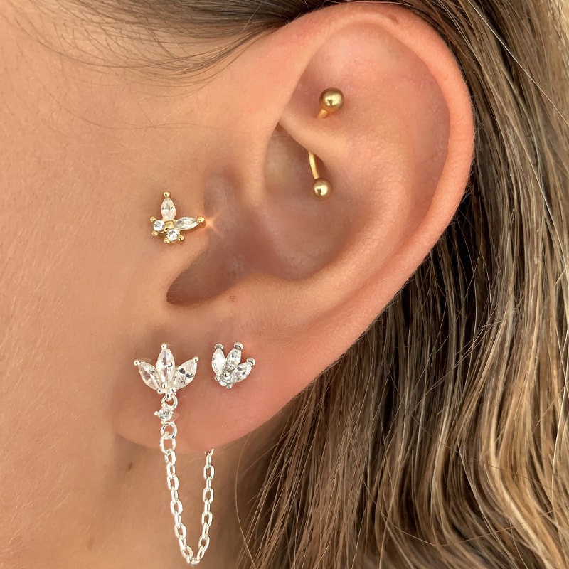 Piercing - Queen - Laiton argenté