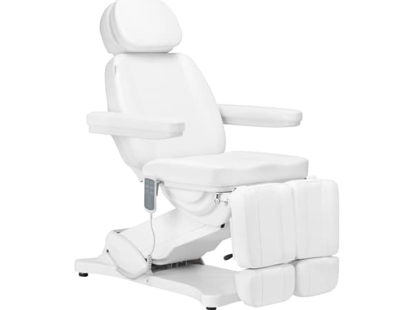 Activeshop Elektrisk skjønnhetsstol SILLON CLASSIC 3 motorer med pedi vugge hvit