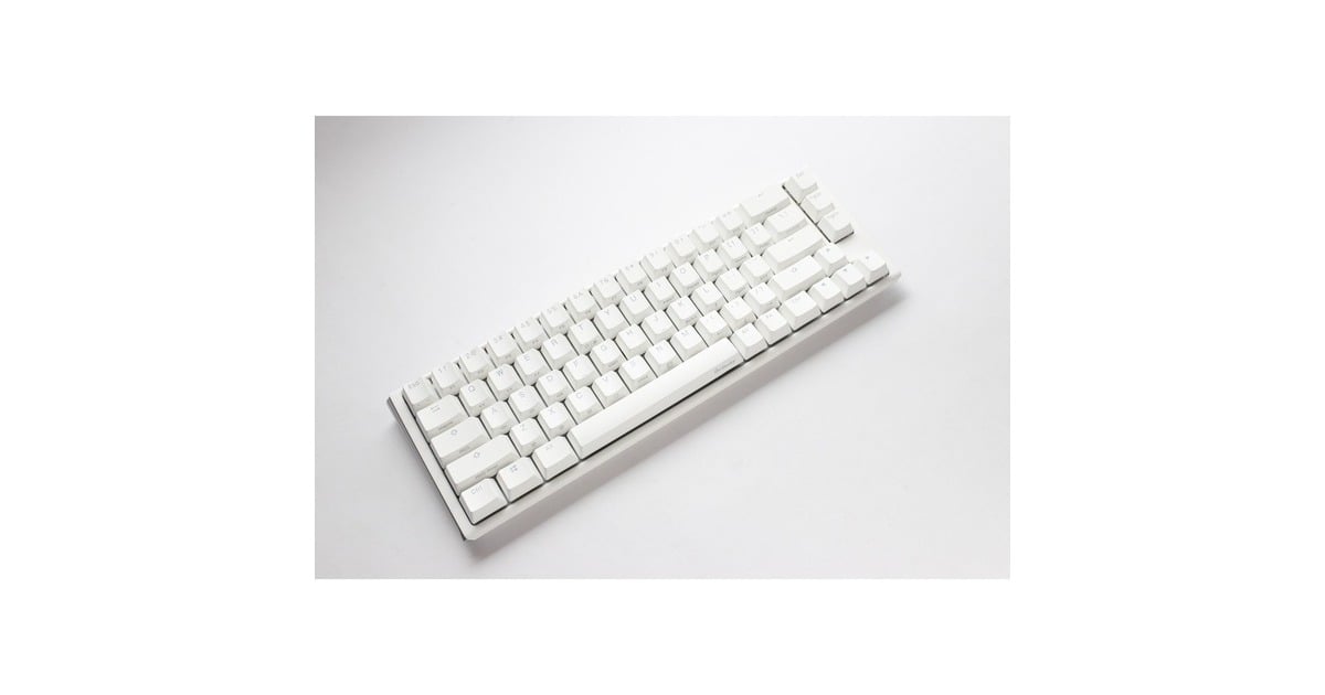 DuckyOne 3 Classic Pure White SF, toetsenbord  (Wit, US lay-out, Cherry MX Brown, RGB led, Double-shot PBT, Hot-swappable, QUACK Mechanics, 65%)