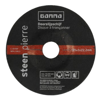 GAMMA doorslijpschijf125mm 3mm steen