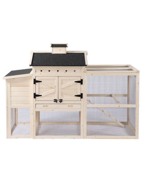 Adori Kippenhok Ollie - Kippenhok - 162x98x112 cm Houtkleur Zwart