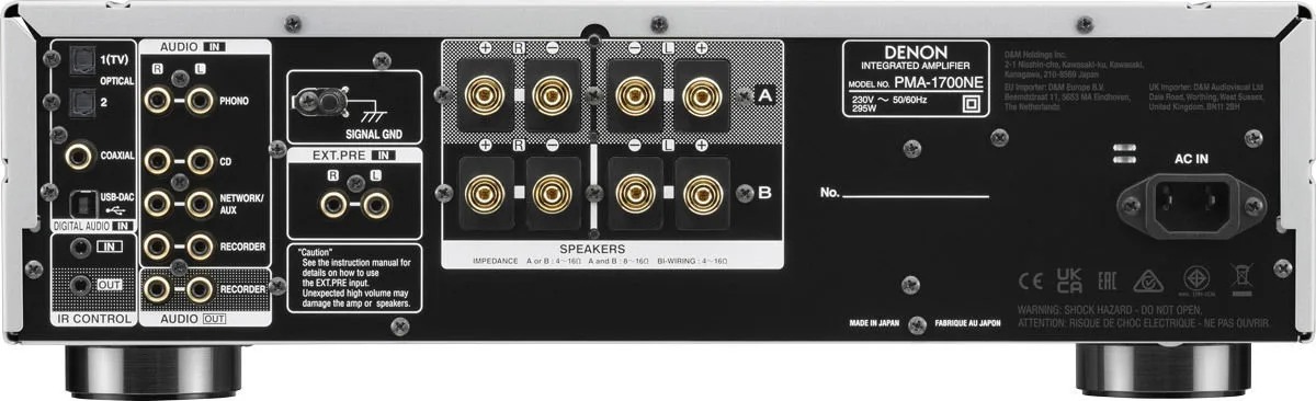 Denon PMA-1700NE Silver Amplis hi-fi stéréo