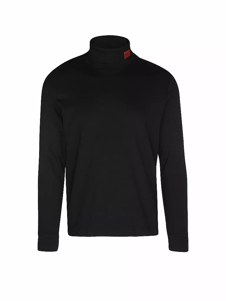 HUGO Rollkragenshirt DEROLLO schwarz