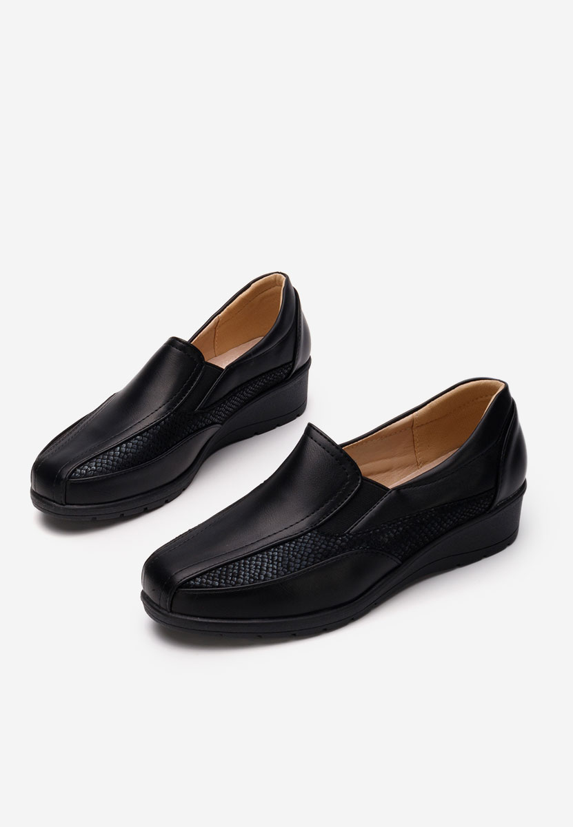 Mocassins femme noirs Elettra