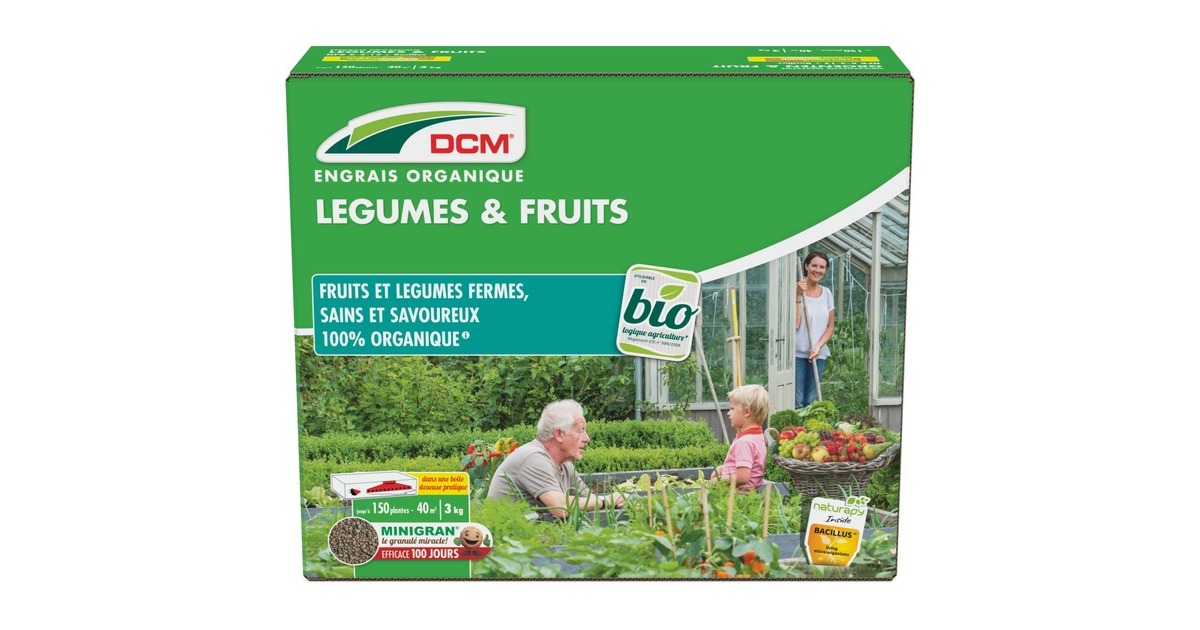DCMMeststof Groenten & Fruit 3 kg  (Tot 40 m²)