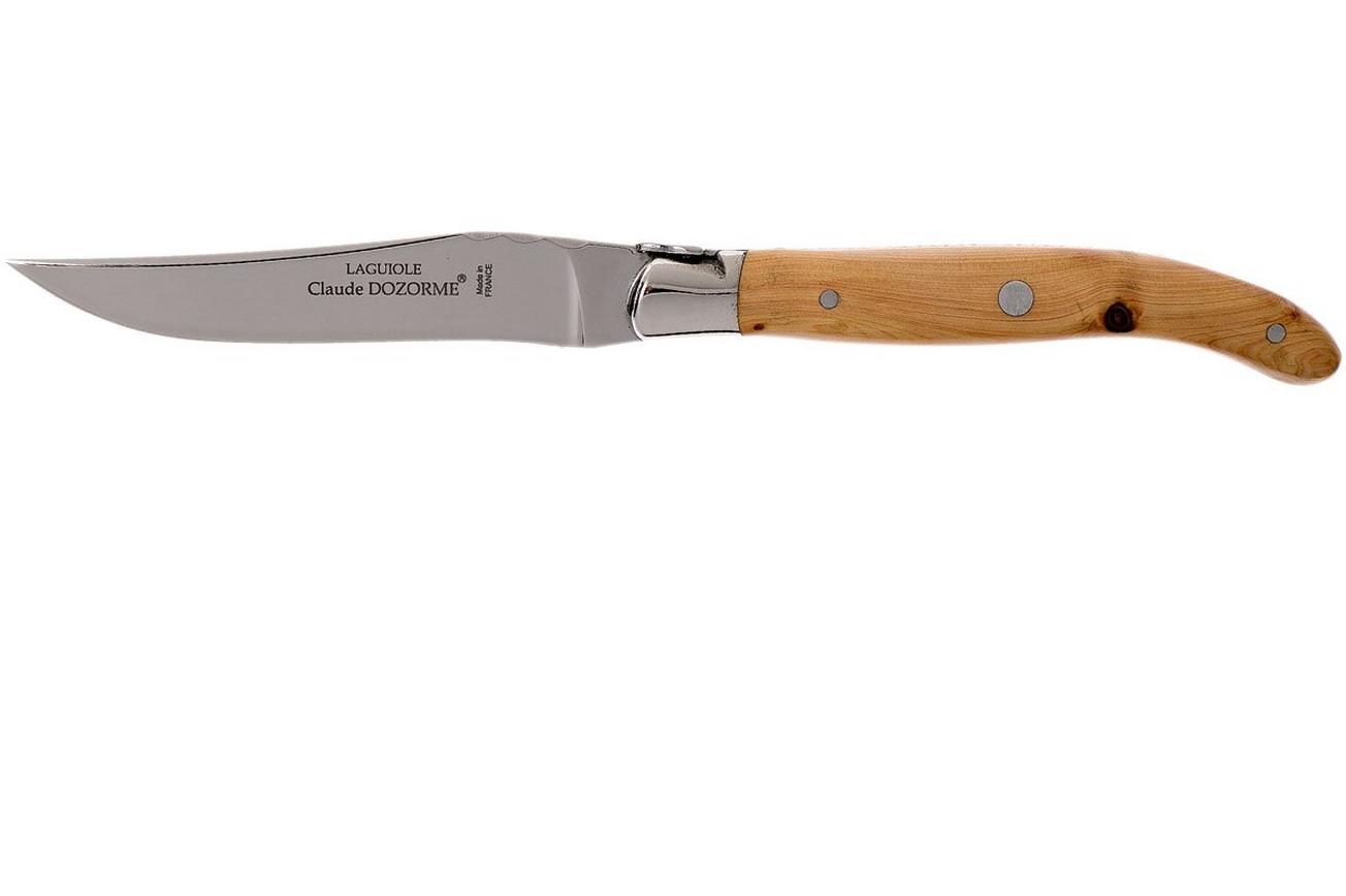Claude Dozorme Laguiole Steakmesset 6-delig, Jeneverbeshout