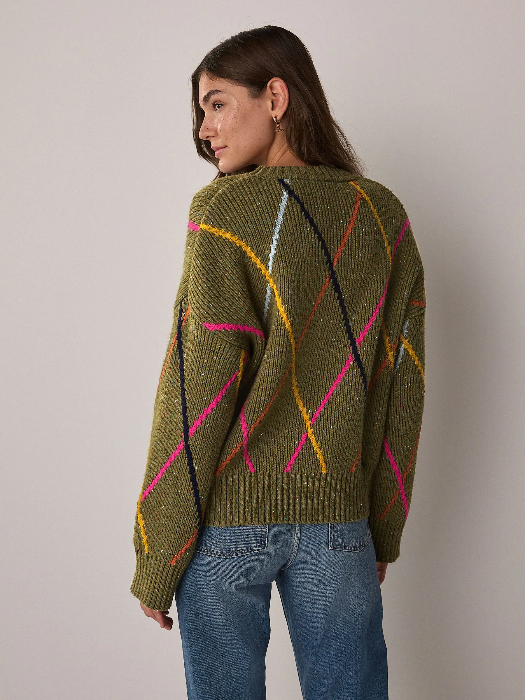 Kakigroen - Argyle Check Neppy Jumper
