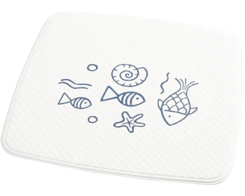 RIDDER Neptun douchemat 54 x 54 cm wit blauw