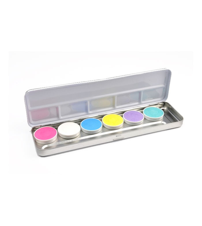 Superstar -  Paleta de 6 Aquacolors pastel para rosto e corpo