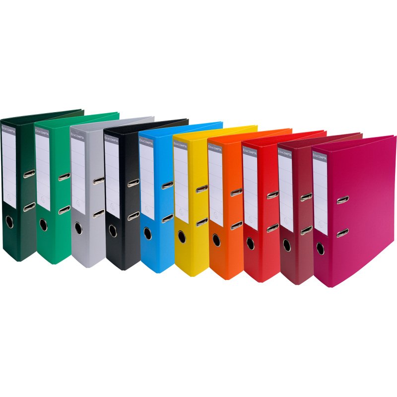 Classeur à levier plastifié Exacompta Prem Touch A4 - Dos 7 cm couleurs assorties vives