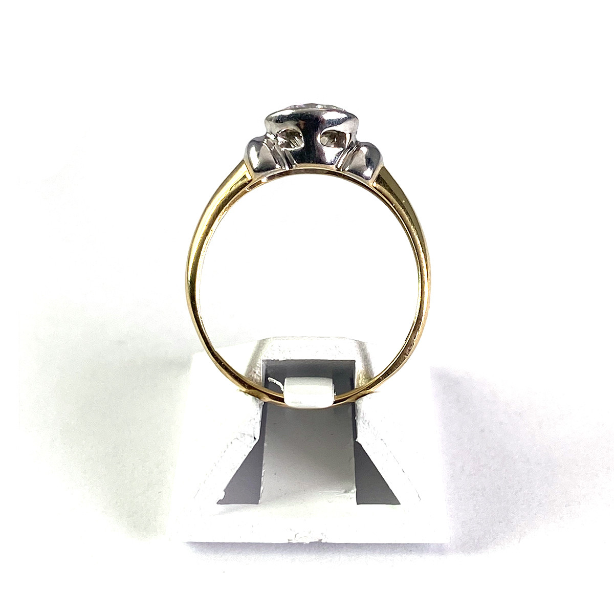 Bague d'occasion or 750 2 tons diamant