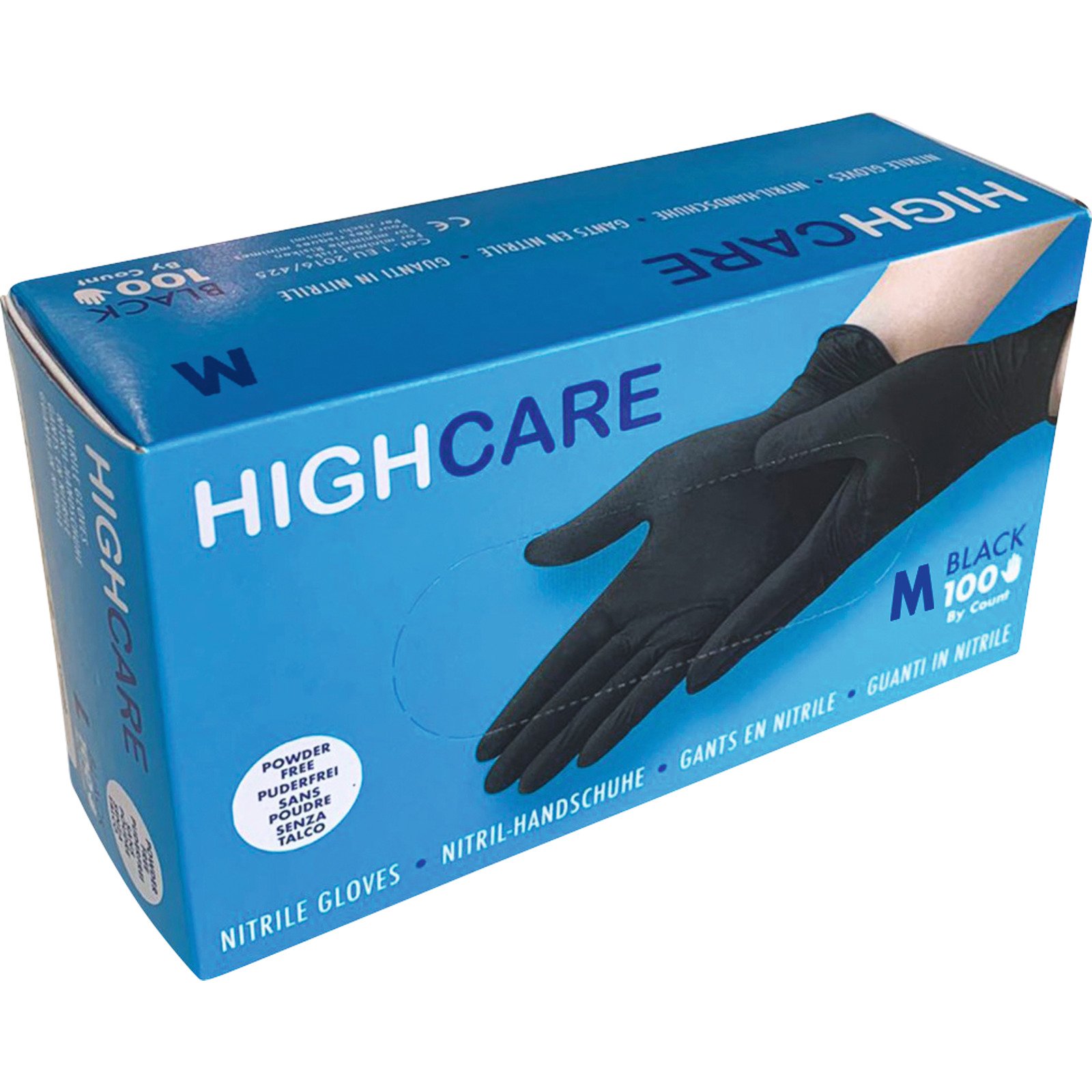Einweghandschuhe Nitrile 100er M schwarz