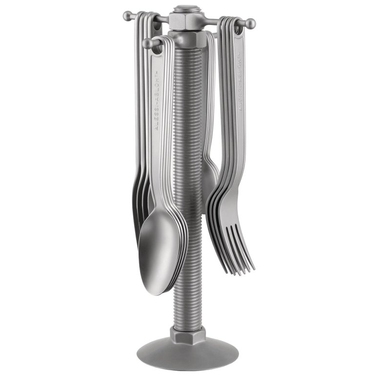 Alessi Conversational Objects by Virgil Abloh bestek met houder