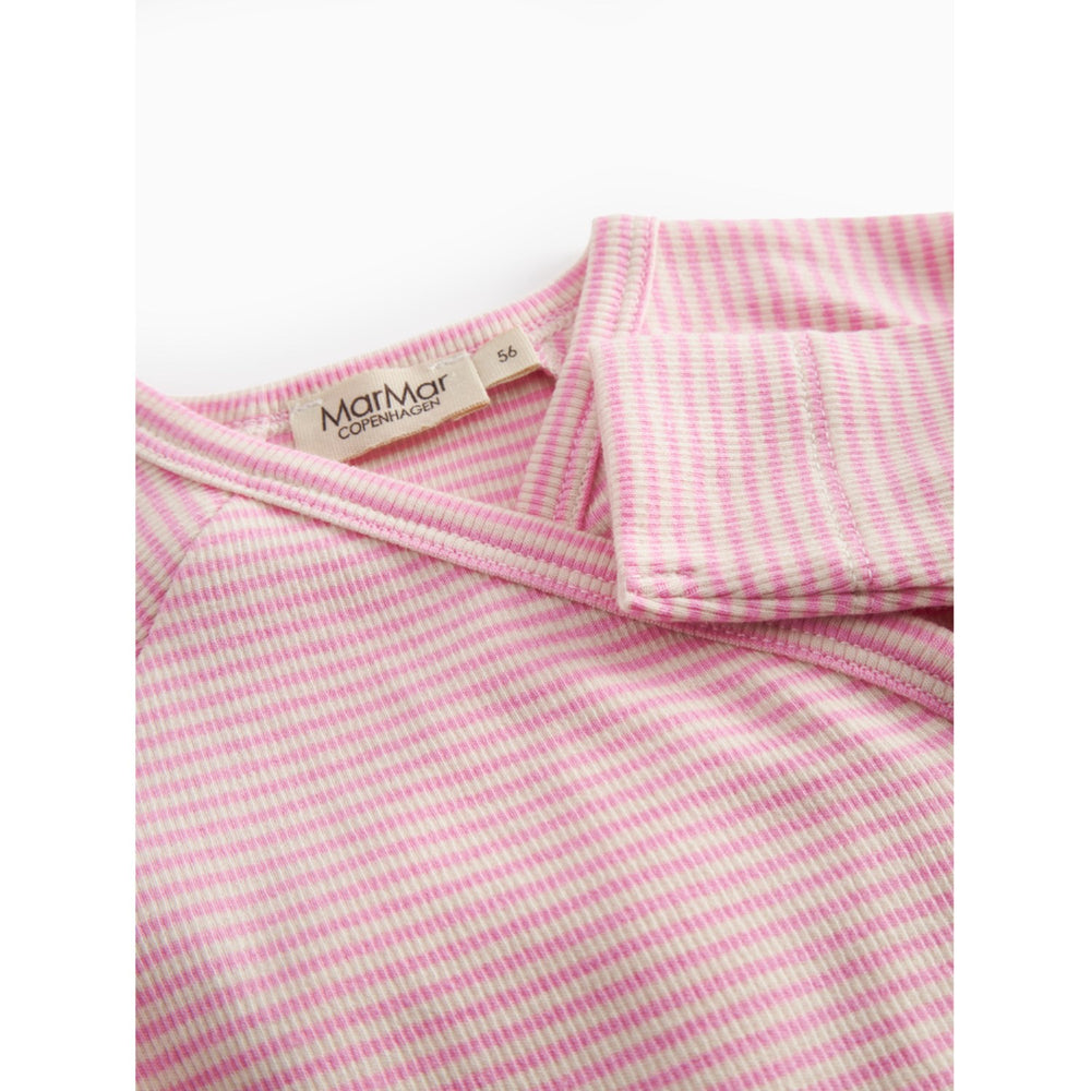 Køb MarMar Newborn Modal Fine Rib Pink Stripe Rikke Heldragt