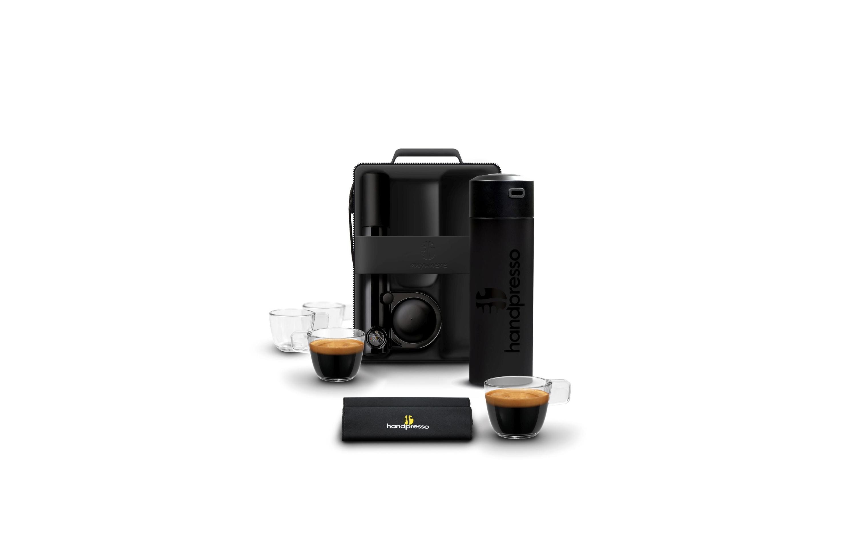 Reisekaffeemaschine Outdoor Set Hybrid E.S.E. Pads<br>Set für mobilen Espresso-Genuss