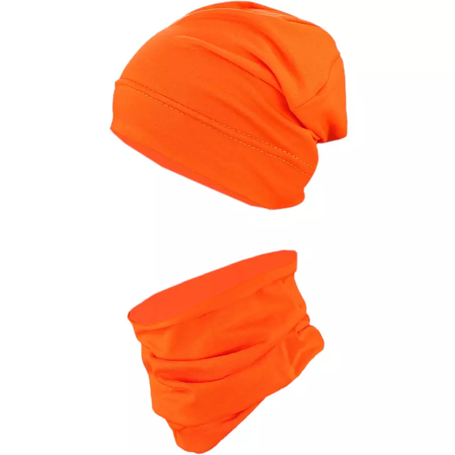 TupTam Jungen Beanie Mütze und Schlauchschal 2er Set orange