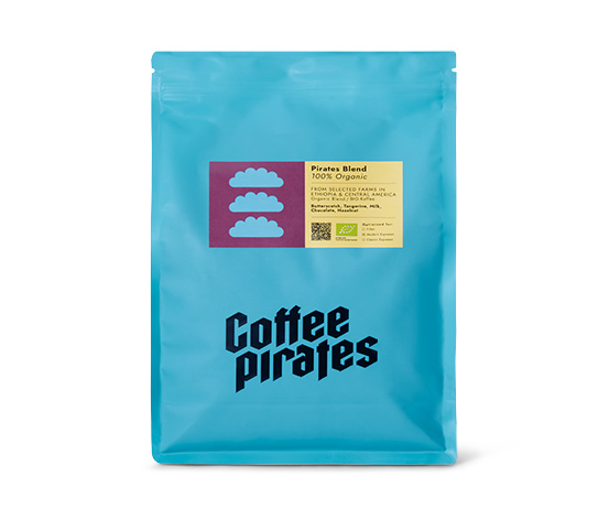 Coffee Pirates – Pirates Blend Bio Espresso – 1 kg Ganze Bohne