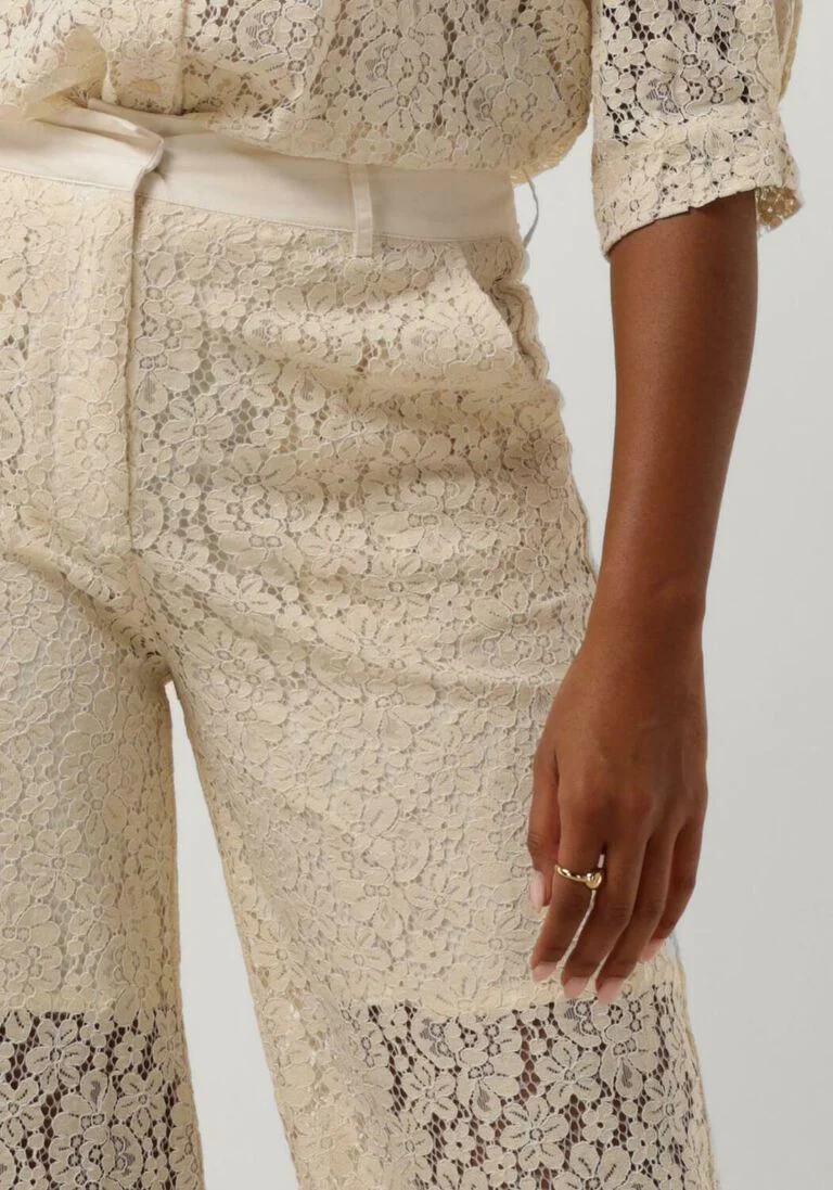 LOLLYS LAUNDRY ecru lollys laundry wijde broek sheilall pants