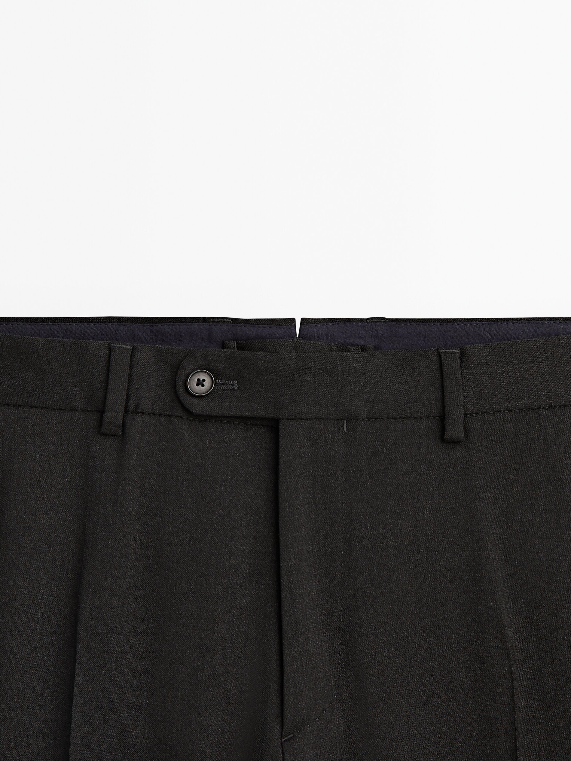 Calça pantalona lana gris - MARENGO