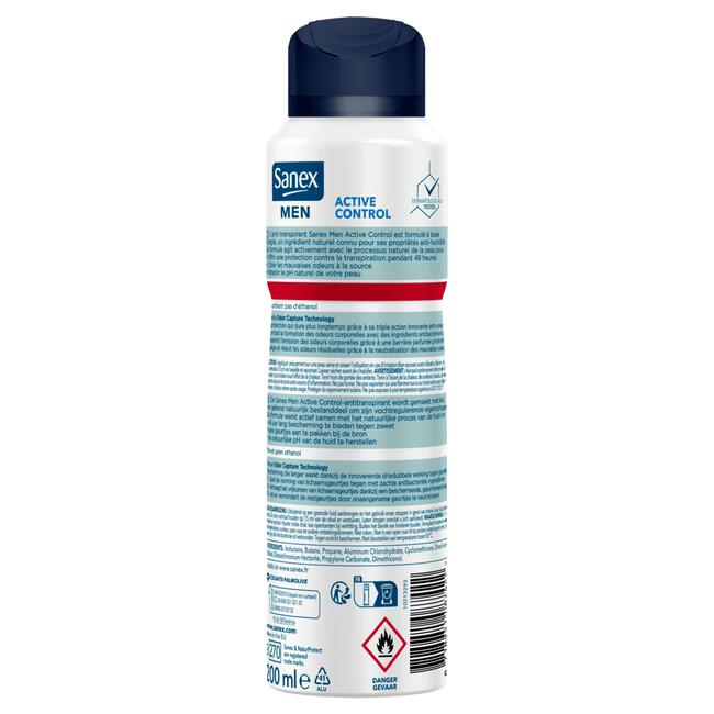 Sanex Men Active Control 48h Deodorant Spray 200 ML