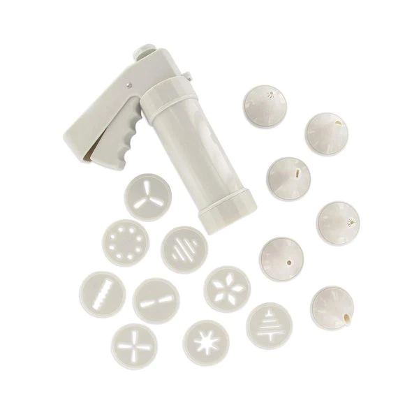 Presse-biscuit et 6 embouts et 10 disques de motifs Smart Pastry Zenke