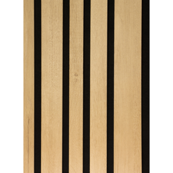 Lattenwand Decowall Acoustic Blend natuur eiken, combinatie van verschillende breedtes, 260x30cm, 2 stuks (1.56m2)