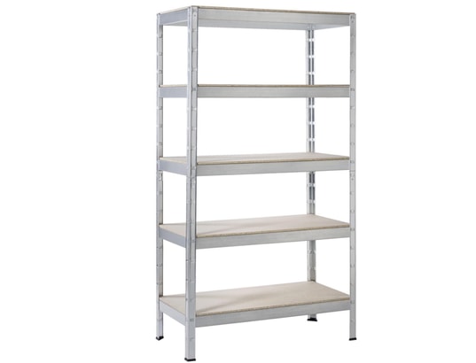 SCHULTE - Etagère pour charges lourdes avec 5 étagères en bois, 180x9...