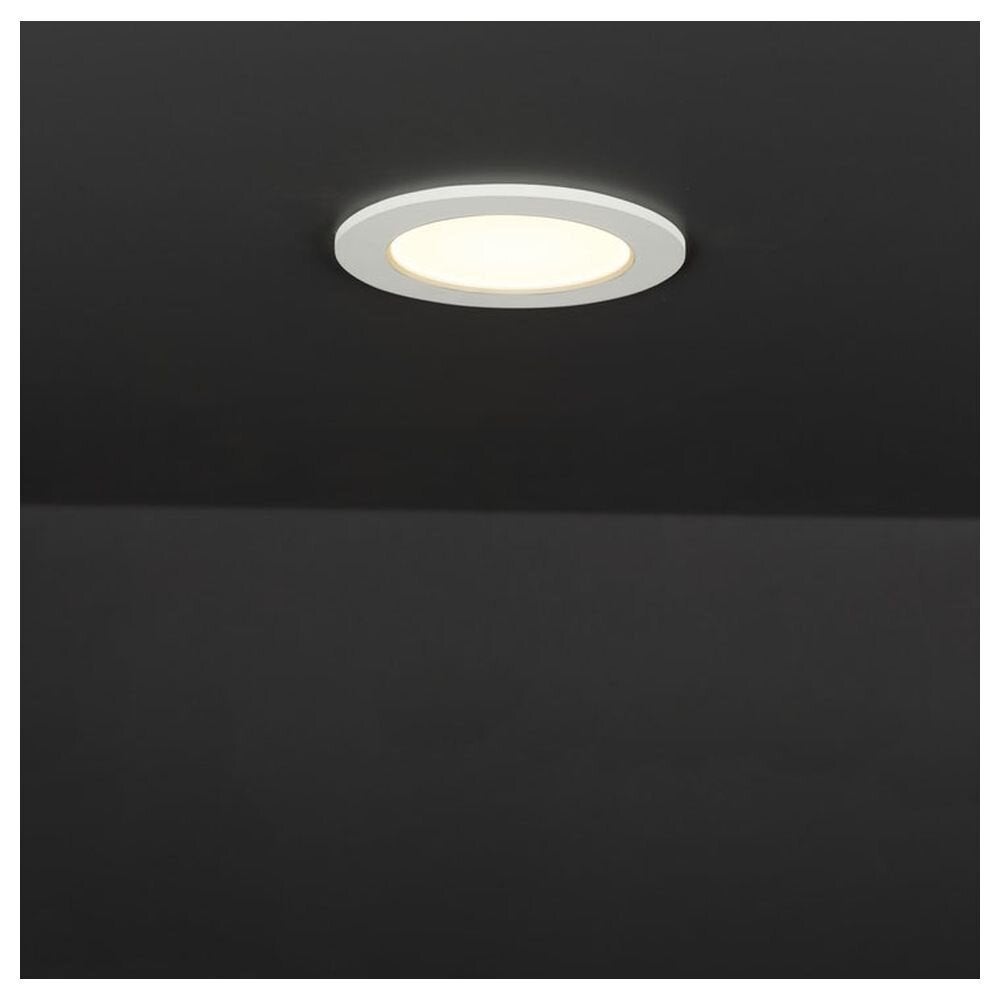LED-paneel Kallisi in wit, van metaal, 6W, 3000K, 420lm, 115mm