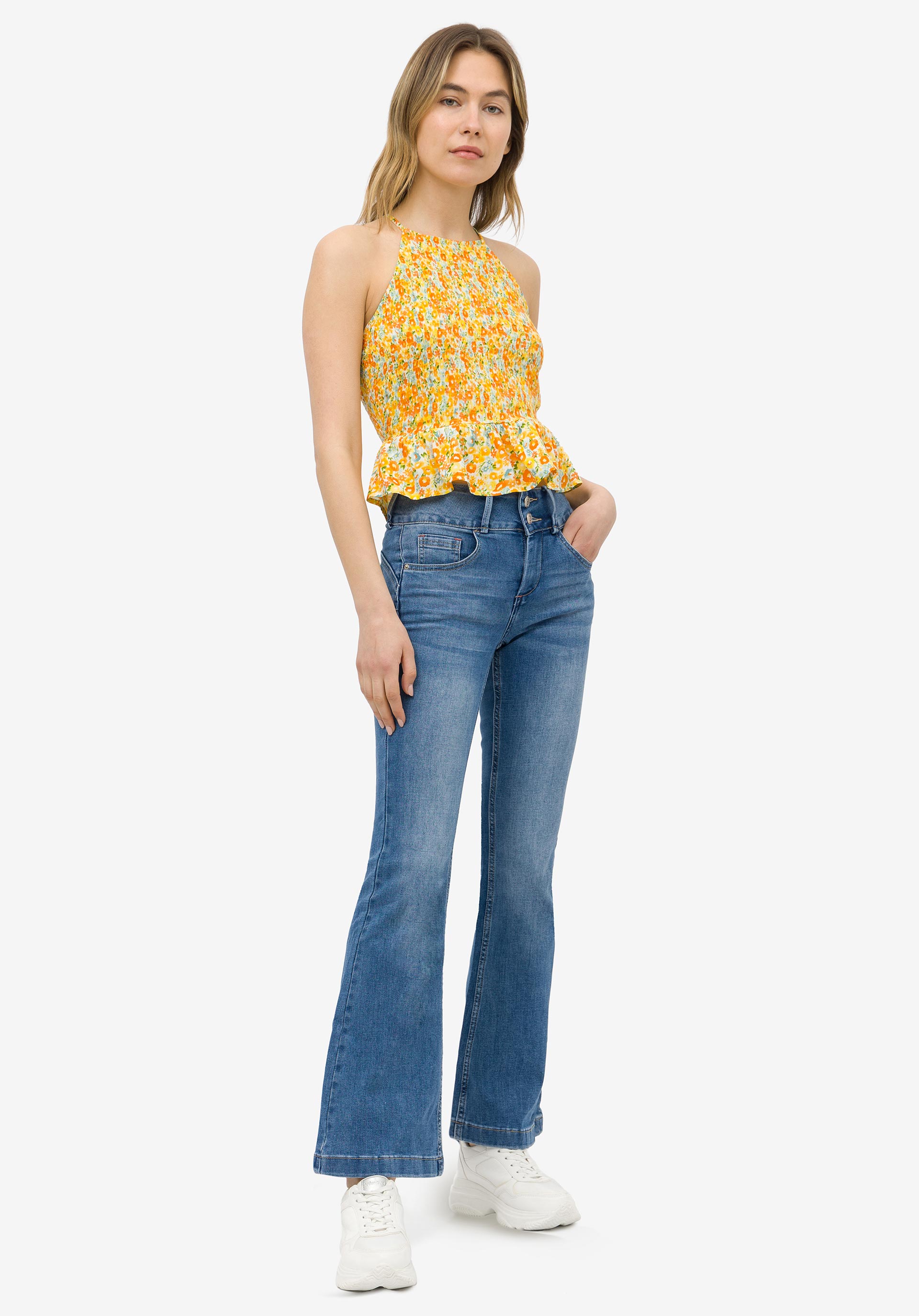Jeans Double-up Bootcut Cintura Alta
