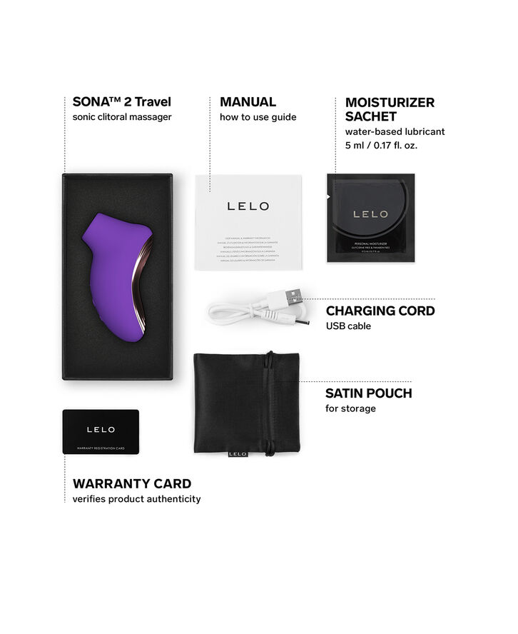 LELO Sona 2 Travel Klitoris Stimulator Lilla