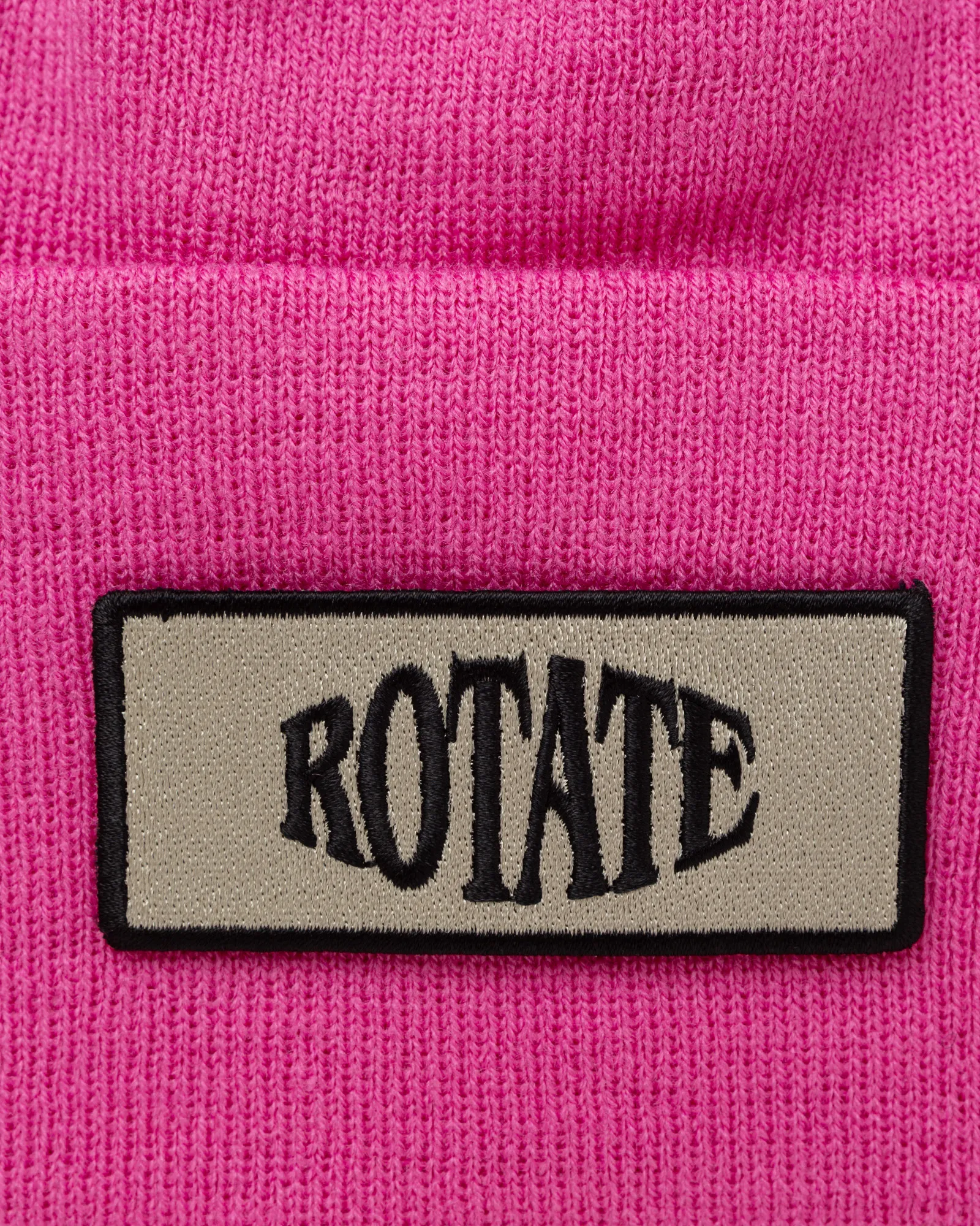 ROTATE Birger Christensen Knitted Beanie W. Patch