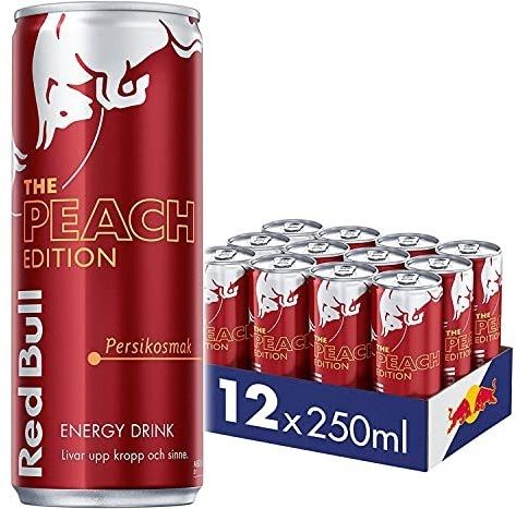 Red Bull - Energy Drink - Peach Edition - 12 x 250 ml