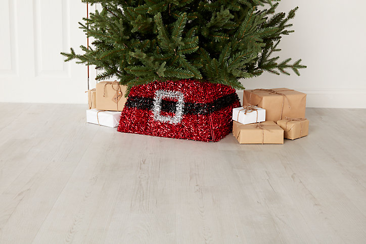 Couvre-pied pour sapin ceinture de père Noël 35 x 50 x h.28 cm