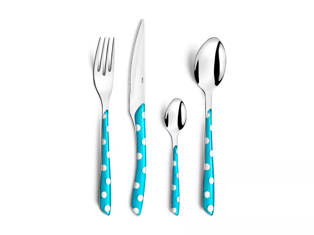 Eclat Pois - Coffret 24 pièces Turquoise
