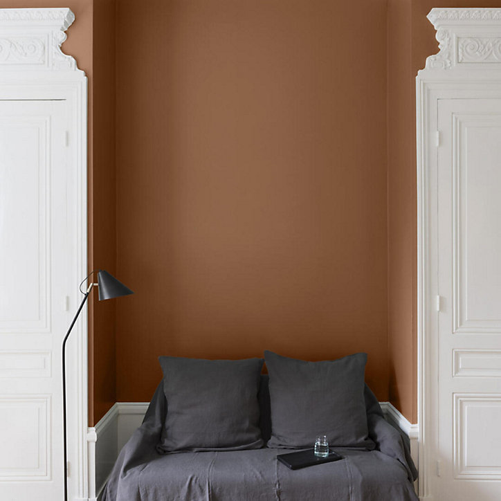 Peinture multisupport murs, plafonds et boiseries Velours de peinture orange pain d'épices Libéron 0,5L