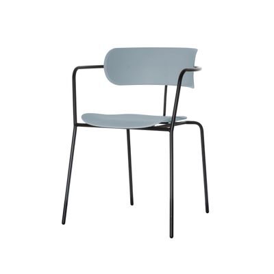 Chaise BISTRO - avec accoudoirs - bleu