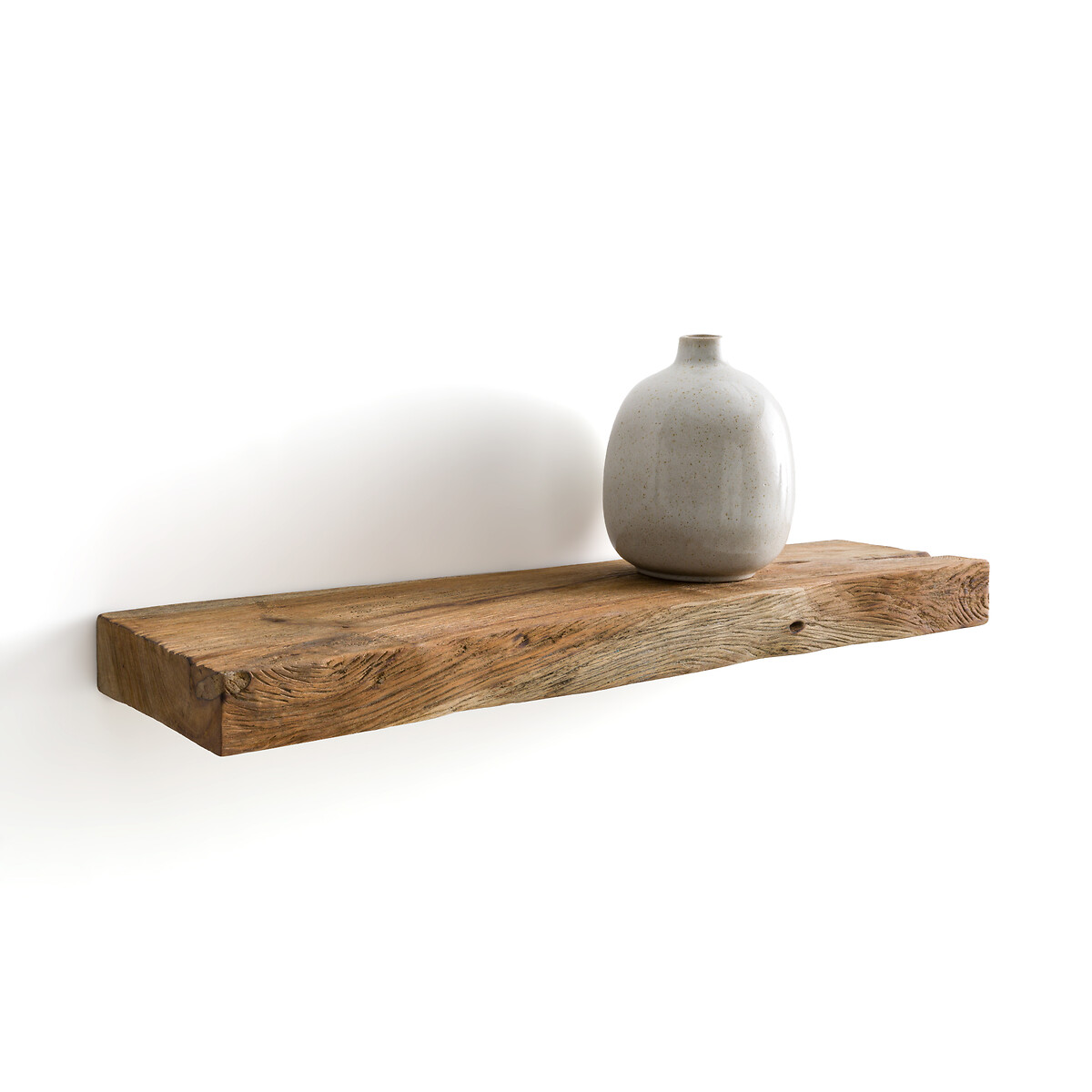 LA REDOUTE INTERIEURS<br>Prateleira de parede em teca maciça, 60 cm de comprimento, Gana