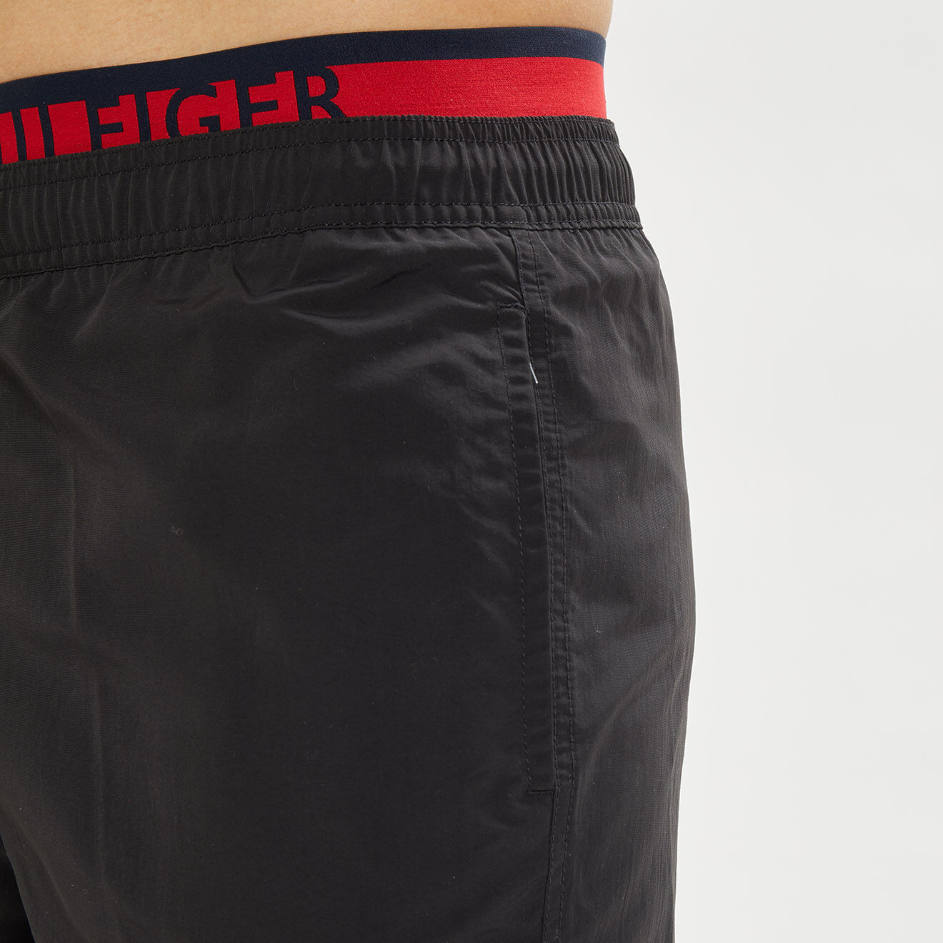Tommy Hilfiger Short de bain bande élastique noir