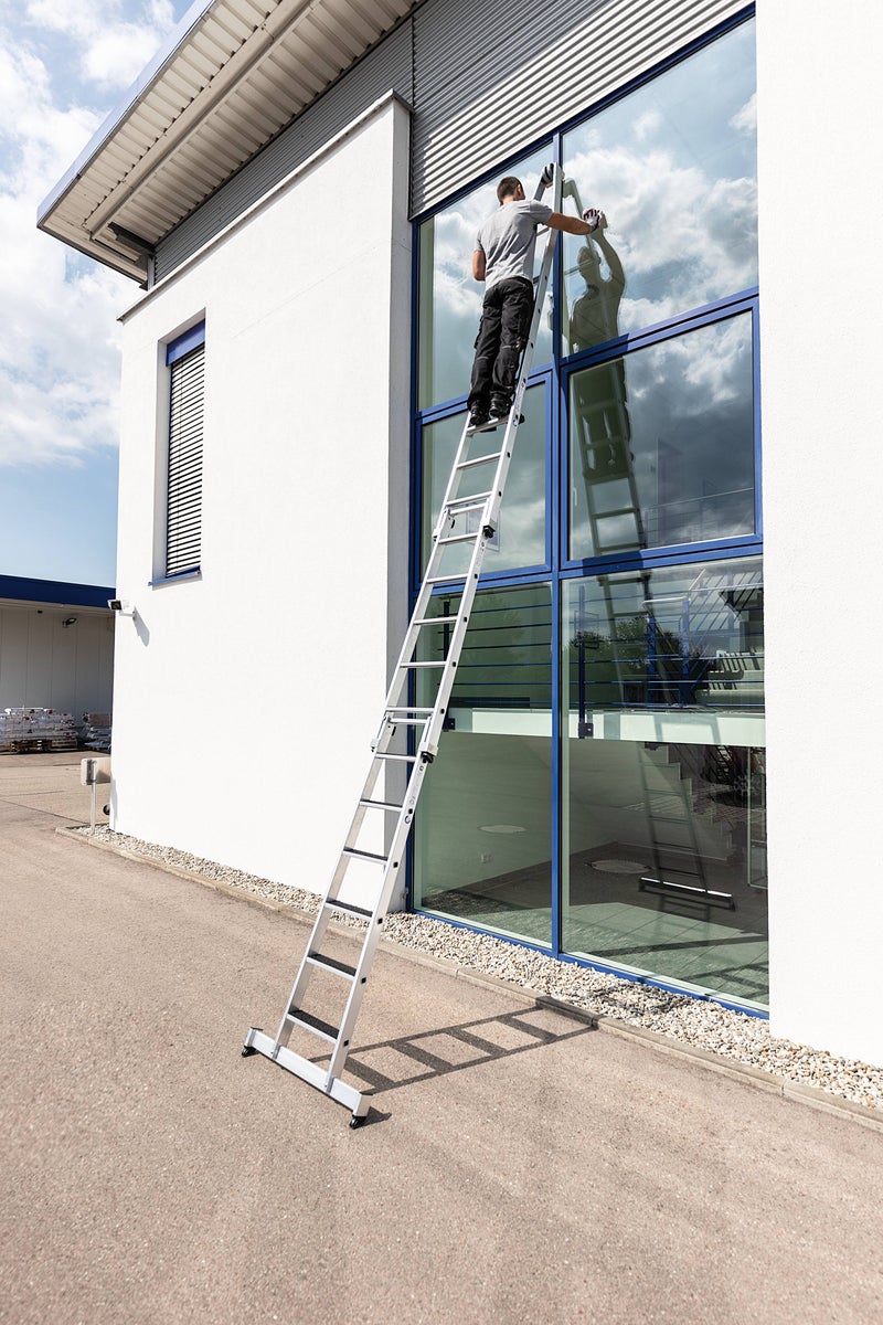 PROREGAL Trap Glasreiniger Ladder Basissectie met Dwarsbalk 5 Treden