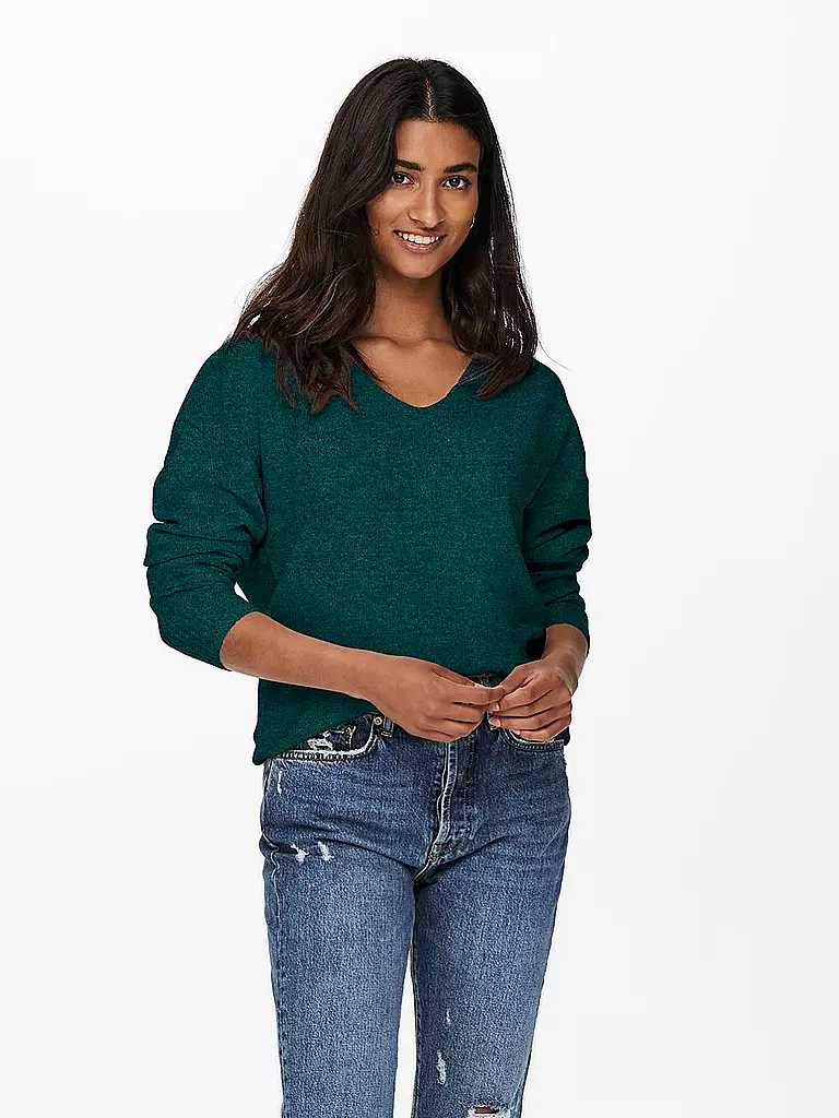 ONLY Pullover ONLRICA LIFE dunkelgrün