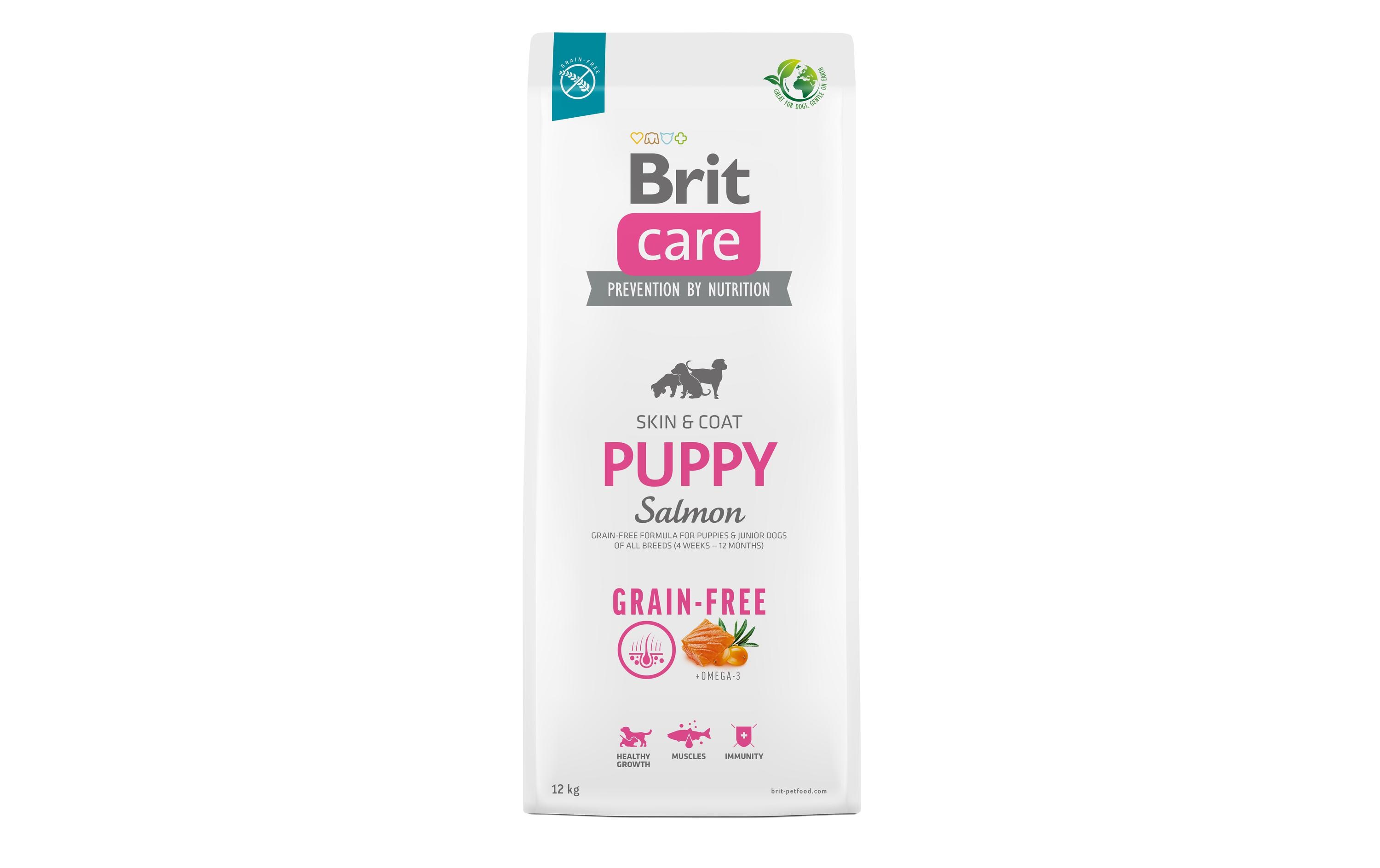 Trockenfutter Care Puppy Grain Free Lachs, 12 kgAlleinfuttermittel für Welpen und Junghunde aller Rassen von 1-12 Monate