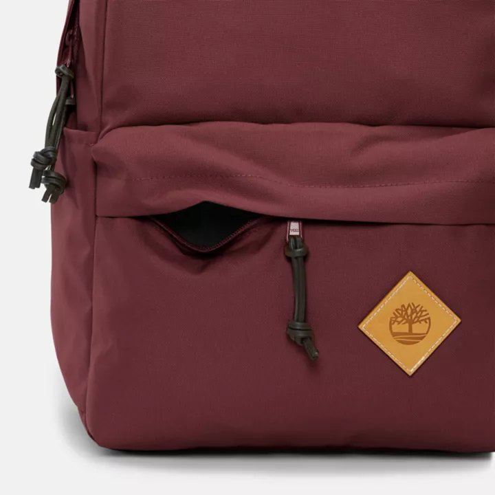 Mochila Timberland Core unissex na cor bordô.